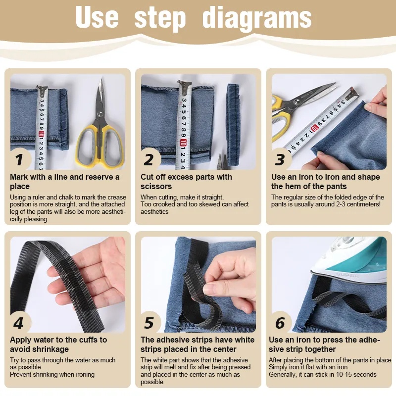 Cuộn Băng Keo Dán Ủi Quần Áo / Vải May Vá diy