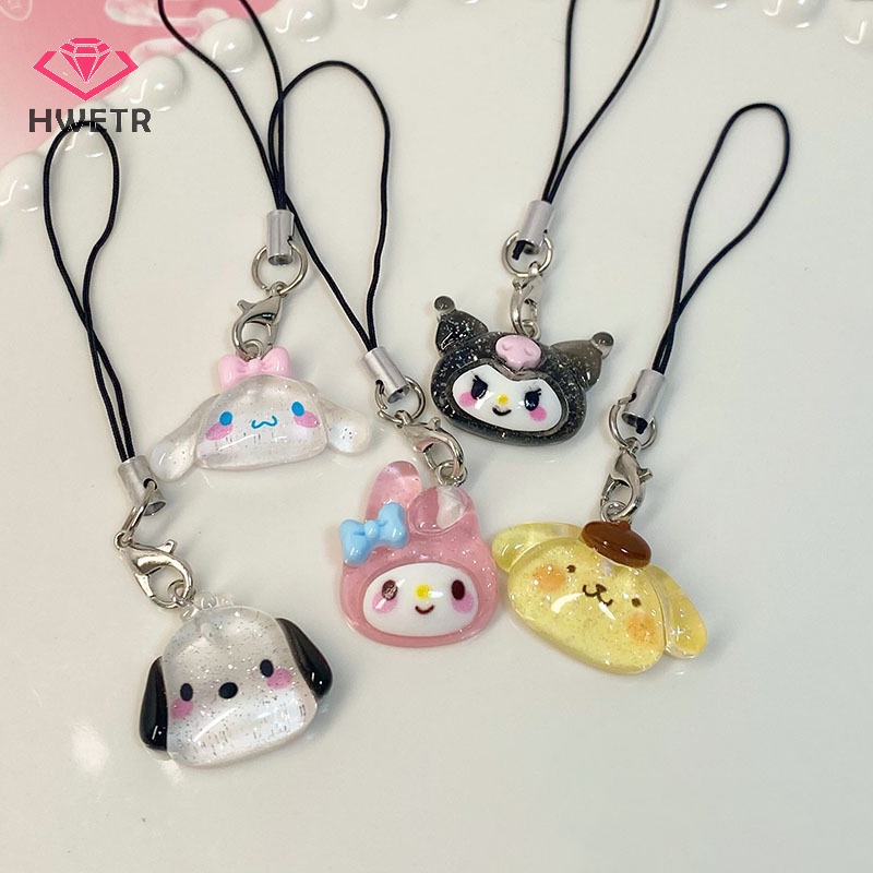SANRIO Hwtr Móc Khóa Điện Thoại Họa Tiết Hoạt Hình my melody / Cinnamoroll / hello kitty Dễ Thương Mới