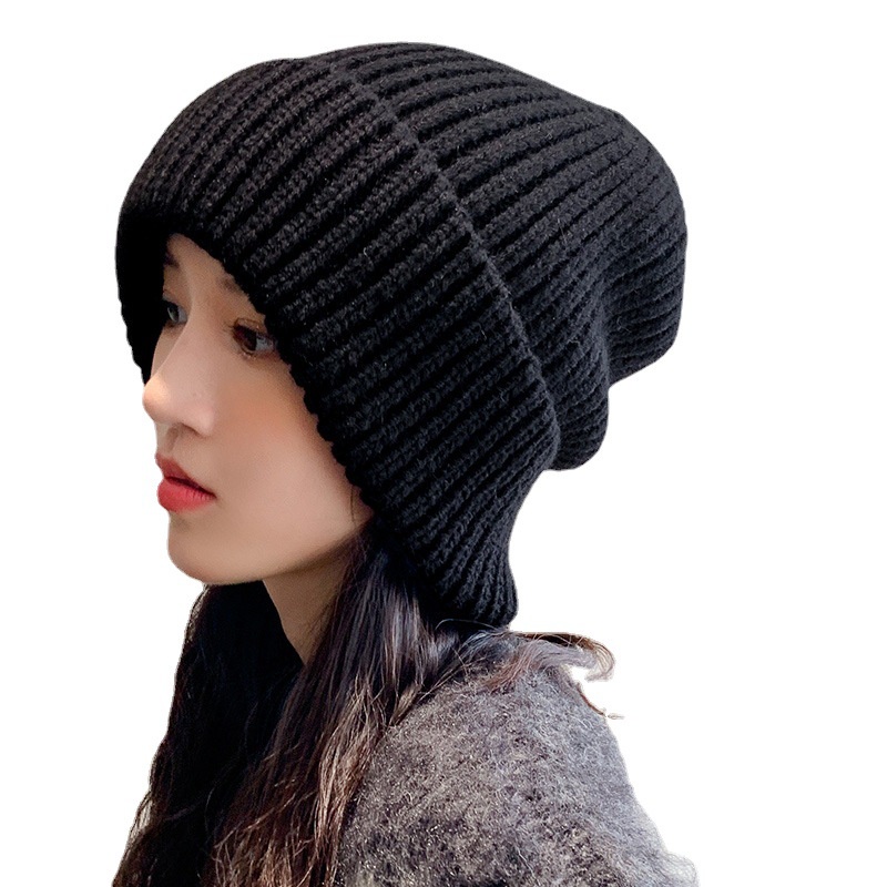 Mới Mũ Len beanie Màu Trơn Thời Trang Thu Đông Cho Nam Nữ