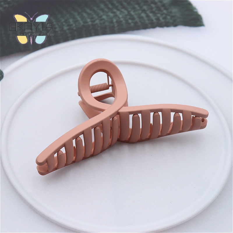 Kẹp Tóc Lớn Màu Sắc Mờ Phong Cách Nhật Hàn