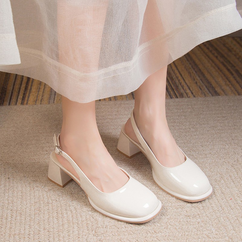 Xăng đan Cao Gót Đế Dày Mềm Mại Thoải Mái Thời Trang Hàn Quốc