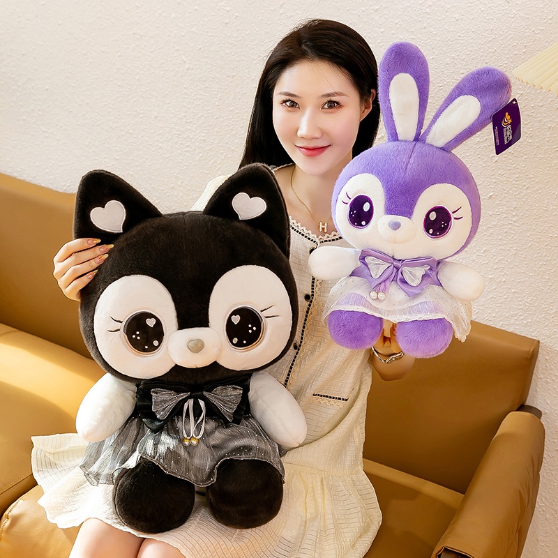 Mới Thú Nhồi Bông Hình Con Cáo Màu Tím