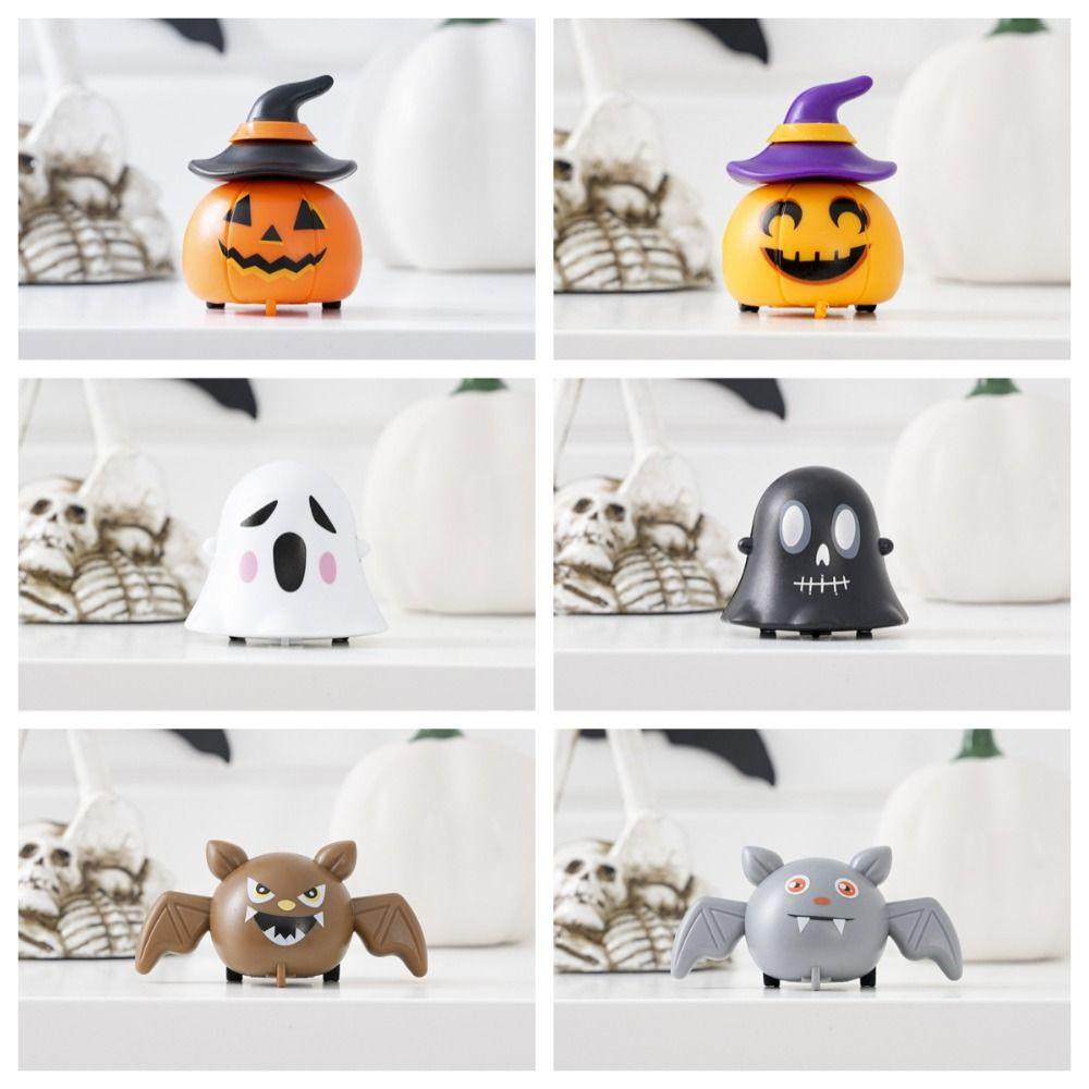 Cordellaub Đồ Chơi Xe Hơi Bí Ngô Ma Quái mini Bằng abs Dễ Thương Sáng Tạo Vui Nhộn Cho Trẻ Mẫu Giáo