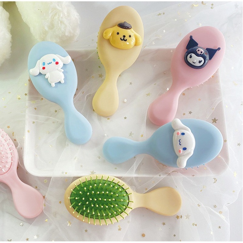Sanrio Lược Nhỏ Mát Xa Đầu Chống Tĩnh Điện Họa Tiết Hoạt Hình melody Dễ Thương Cho Bé Gái