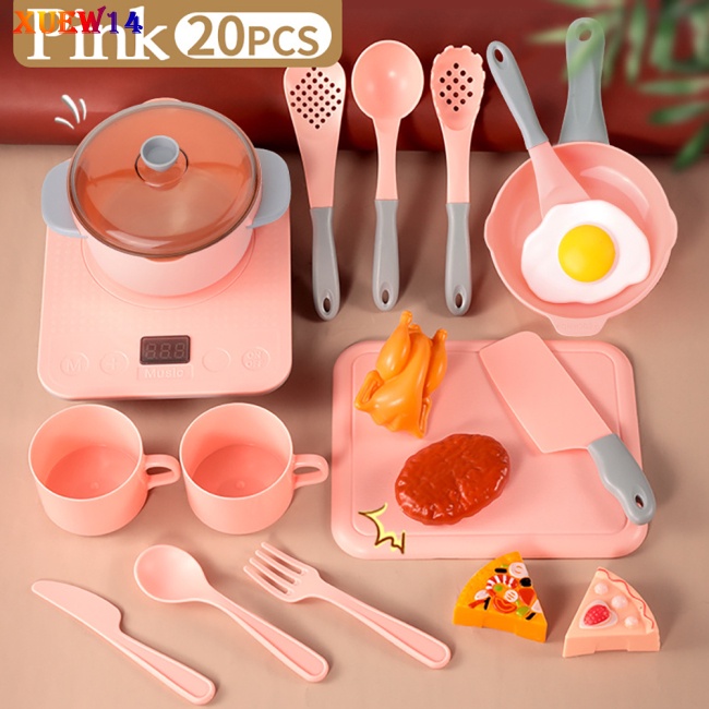 Bộ 20 / 40 Đồ Chơi Nhà Bếp Có Nhạc Và Đèn Cho Bé