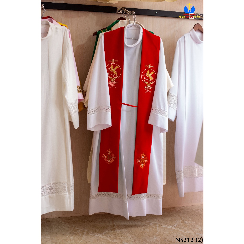 Áo alba - Áo lễ Linh mục, phó tế - Qua Tang Cong Giao NSCGVN NS214