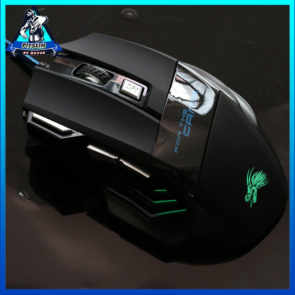 Wire Gaming Mouse 7ons 2500Dpi Led Ergonomic Optical Usb Laptops Mouses