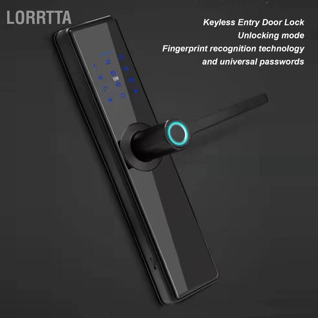 Lorrtta Khóa Cửa Vân Tay Phản Ứng Nhanh Màn Hình Cảm Kết Hợp Đa Năng Thông Minh Ra Vào Không Cần Chìa Cho Căn Hộ Văn Phòng
