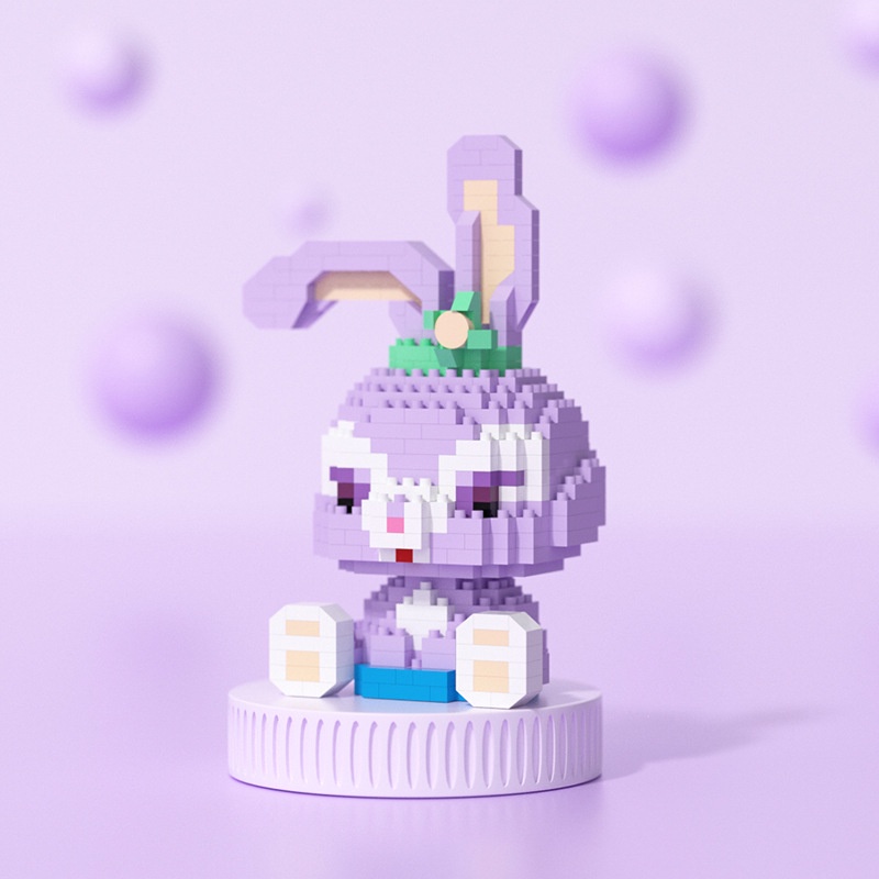 Bộ Đồ Chơi Lắp Ráp Hình Chú Gấu Hoạt Hình Dễ Thương Cho Bé