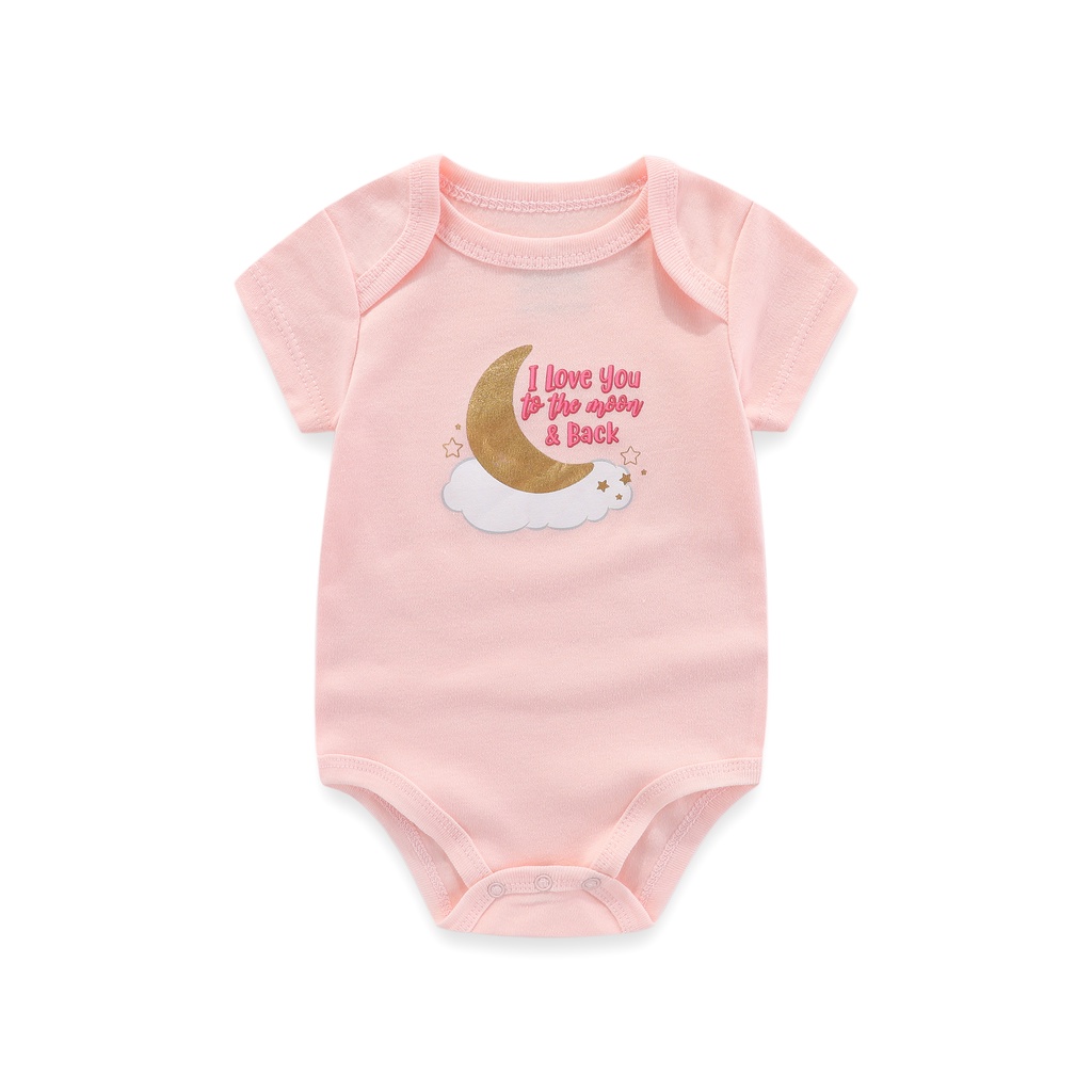 Bộ Đồ Ngủ 3 Món Bằng cotton Tay Ngắn Màu Hồng Thoáng Khí Chất Lượng Cao Cho Bé Gái