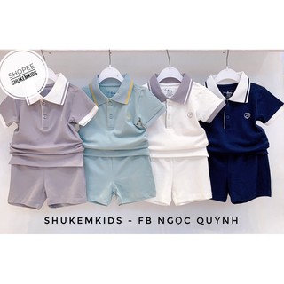 Bu baby Bộ cộc tay polo Bu baby mềm đẹp cho bé trai gái