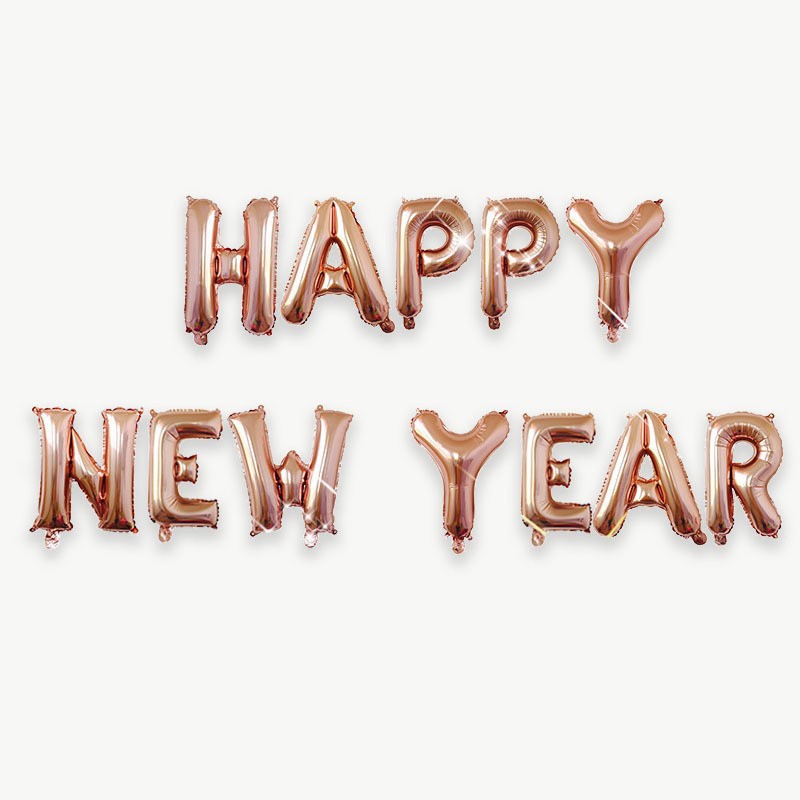 Bộ Bong Bóng Màng Nhôm 16 inch Trang Trí Chúc Mừng Năm Mới 2024