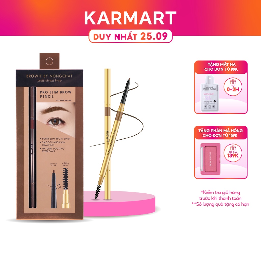 Chì Kẻ Mày Siêu Mảnh Browit Pro Slim Brow Pencil 0.06g