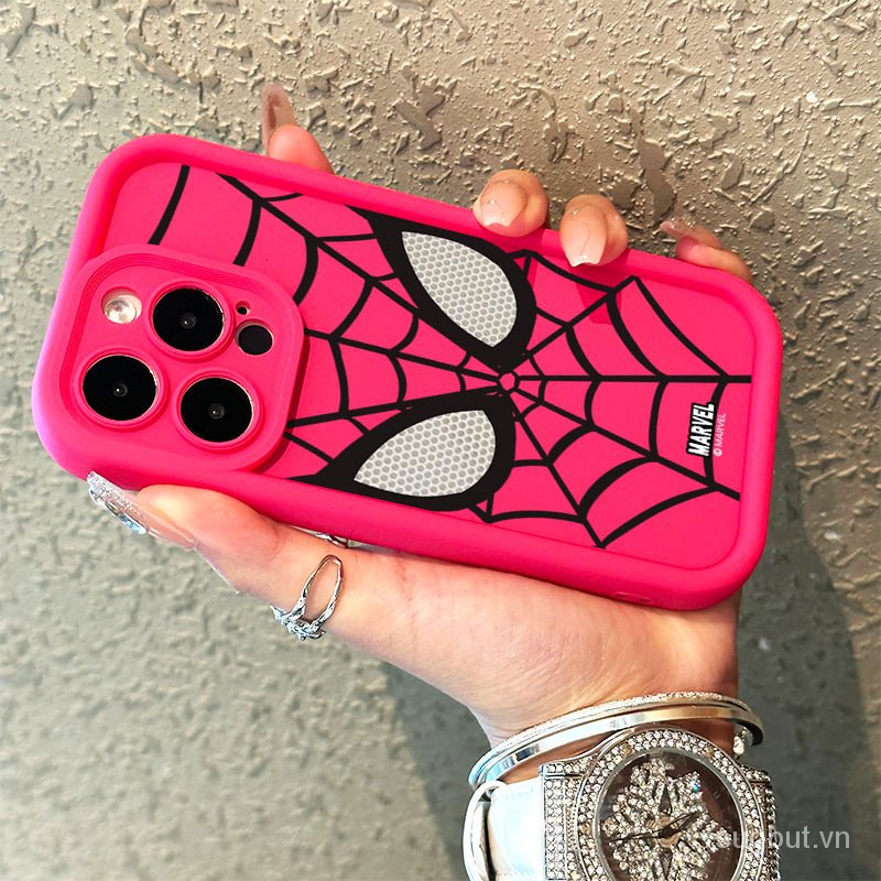 Ôp Điện Thoại Hình spiderman Cho iphone 15 15pro 15promax 14 13 12 11 pro max 14promax 13promax 14plus xr xs max 7 8 plus Ốp