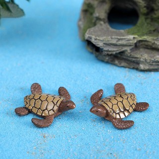 Tiểu cảnh rùa nâu trang trí hồ cá, bể cá, chậu cây, tiểu cảnh terrarium