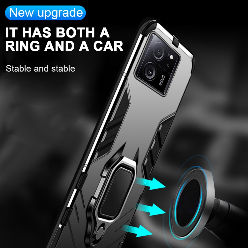 Ốp Điện Thoại Dạng Giáp Có Vòng Đỡ Nam Châm Chống Rơi Cho redmik60 ultra k60 ultra redmik60 ultra k60 ultra