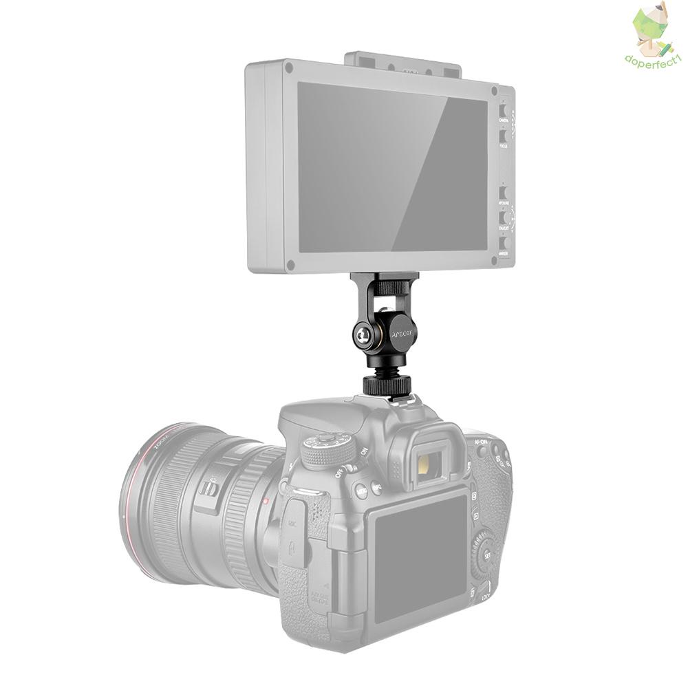 Giá Đỡ Màn Hình Máy Ảnh andoer video mount mini Bằng Hợp Kim Nhôm Có Đinh Ốc 1 / 4 inch Cho Máy Ảnh dslr 9.7