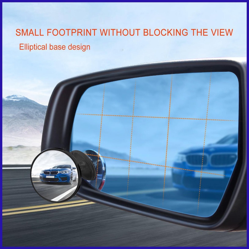 Gương Chiếu Hậu Góc Rộng Xoay 360 Độ hd Chống Thấm Nước Cho Xe Hơi