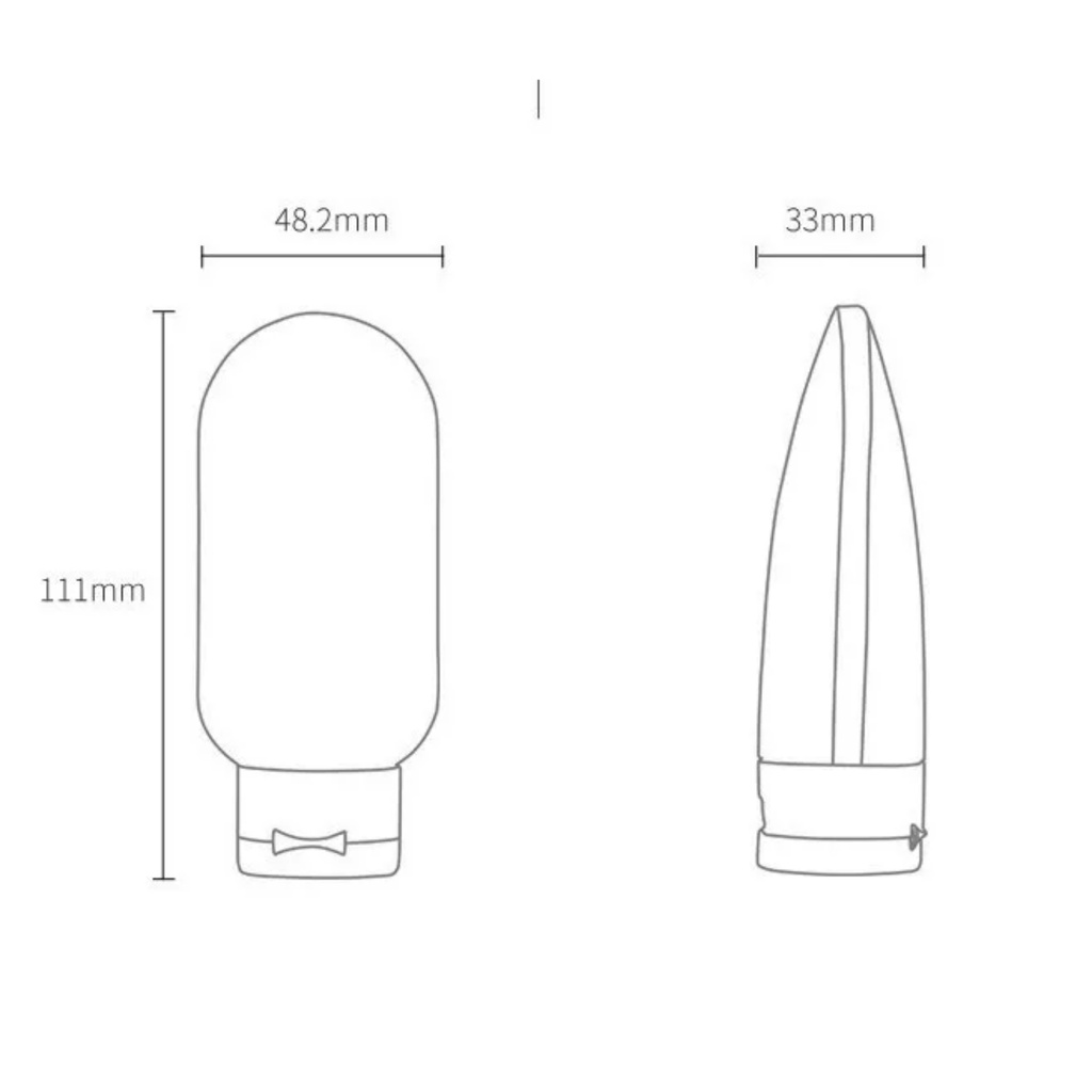 PVN59552 Set 3 Chai Chiết Sữa Tắm Du Lịch Màu Pastel
