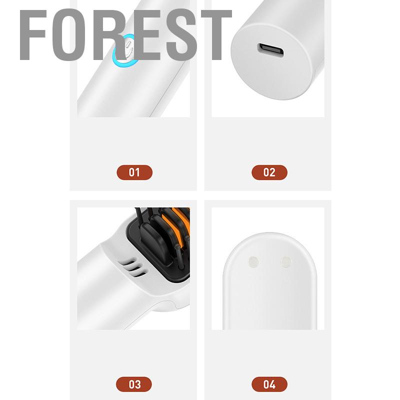 Forest Electric Straightener Comb Mini Portable Fast Heating Rechargeable Multifunctional