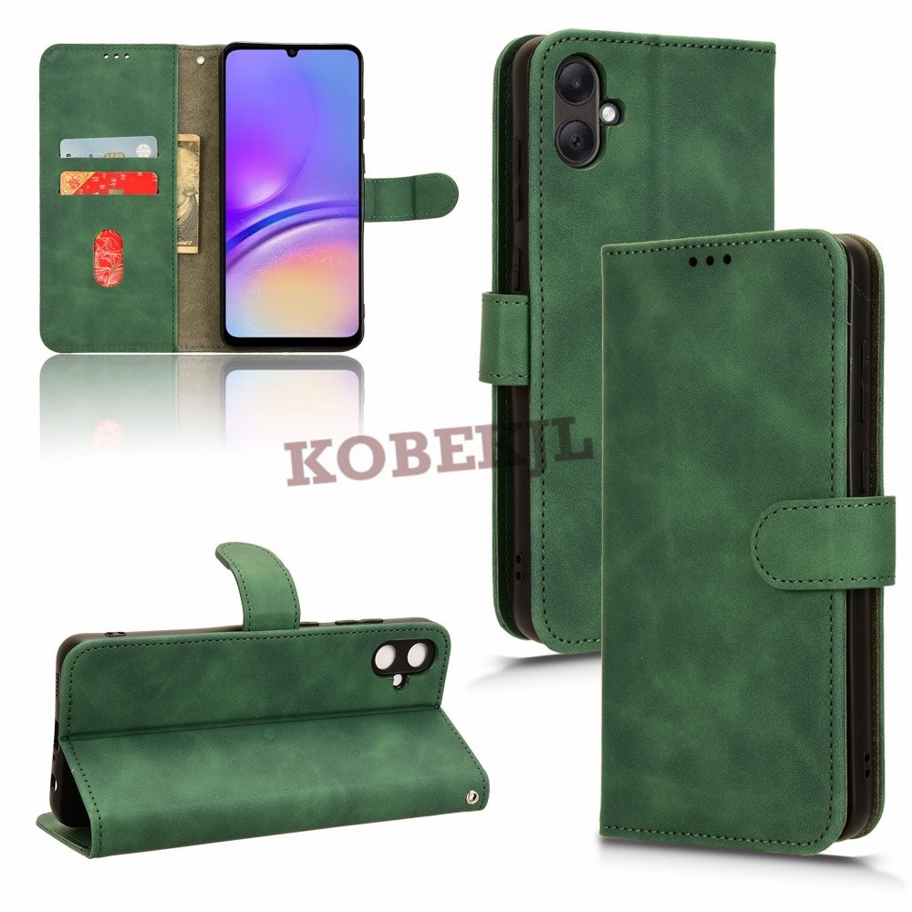 Ốp lưng Samsung Galaxy A05 Flip Khóa từ tính Vỏ điện thoại Samsung A05 A05S A04 A04S A04E GalaxyA05 Ốp lưng bằng da PU