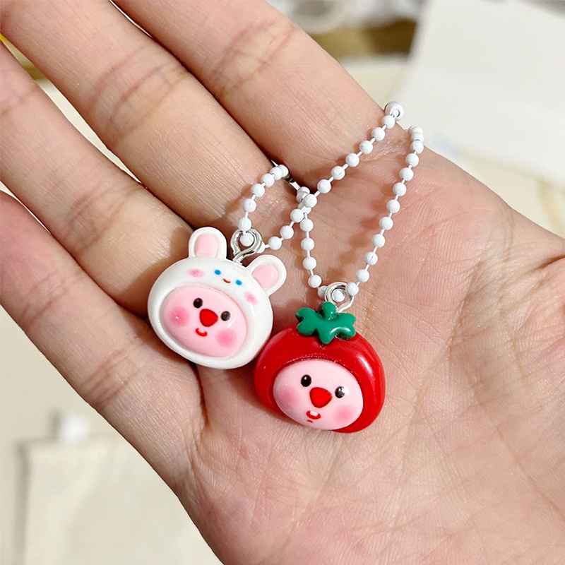 Móc Chìa Khóa mini Họa Tiết Hoạt Hình Màu Sắc Ngọt Ngào Xinh Xắn