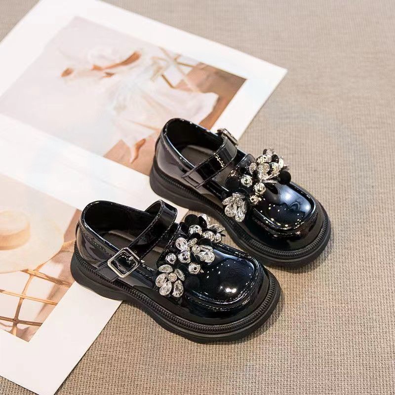 Giày Búp Bê Da Đế Mềm Phong Cách Công Chúa Cho Bé Gái 2023