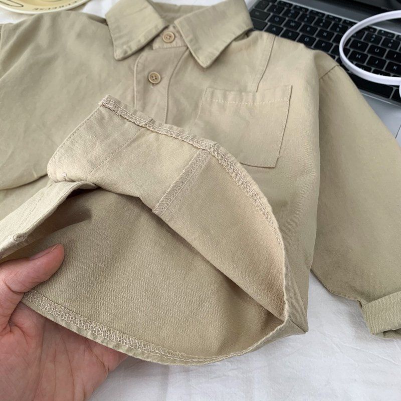 Áo Sơ Mi Dài Tay Phong Cách Mới Cho Bé Trai gxf7