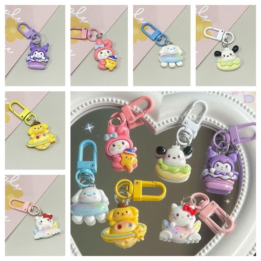 Mmluck fantasy kuromi Móc Khóa Bằng resin purin purin ufo Hoạt Hình Hành Tinh pachacco starry my melody