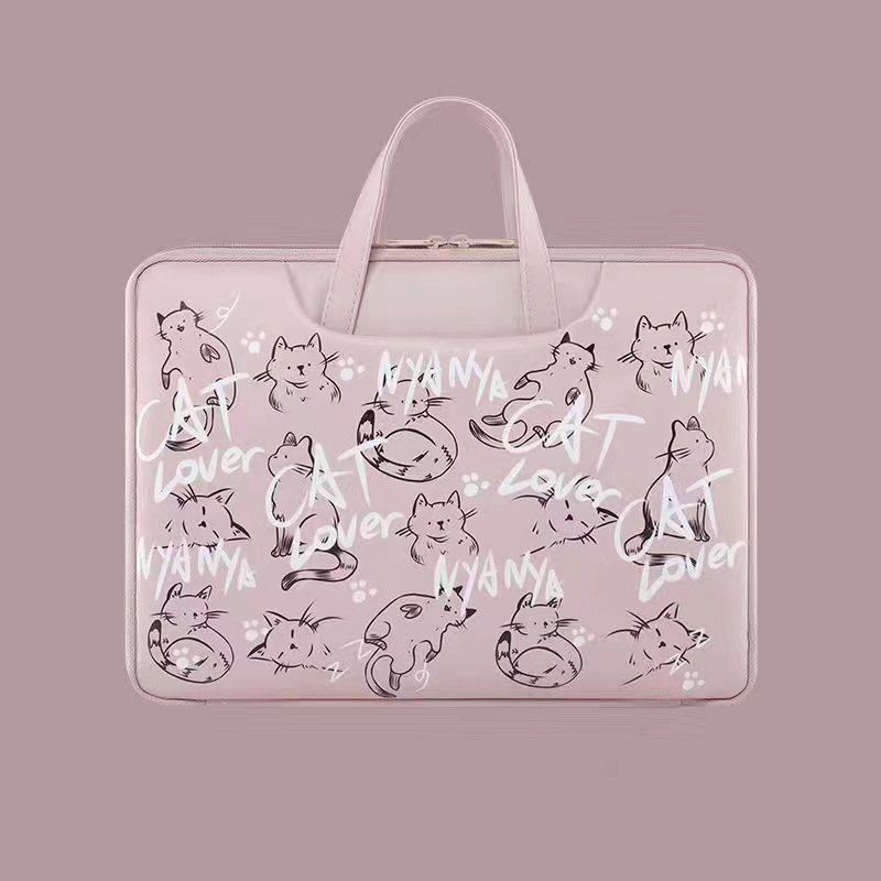 Túi Da pu Đựng laptop 13.3 14.1 15.6 inch Chống Sốc Chống Thấm Nước Họa Tiết Hoạt Hình