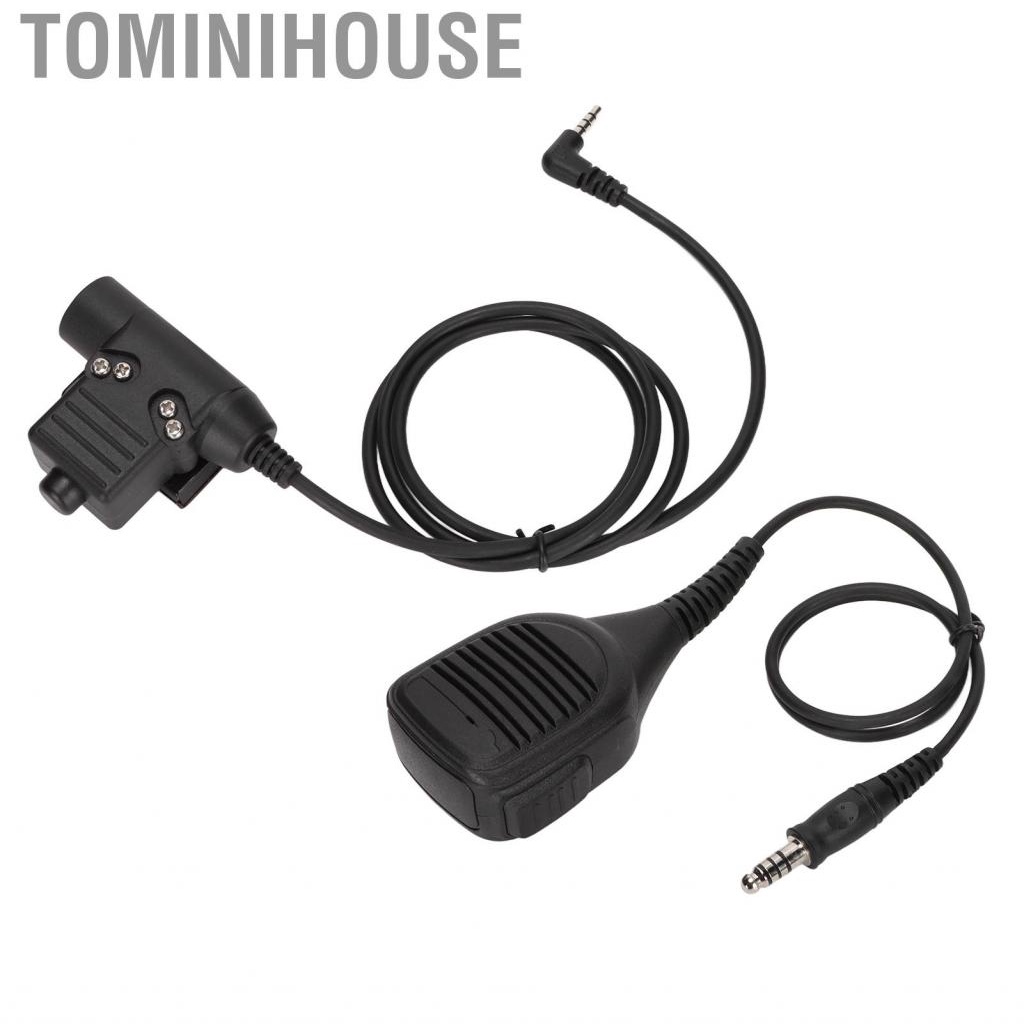 Tominihouse 7.1mm Shoulder Microphone Two Way  Speaker Mic With U94 PTT For 1S/2