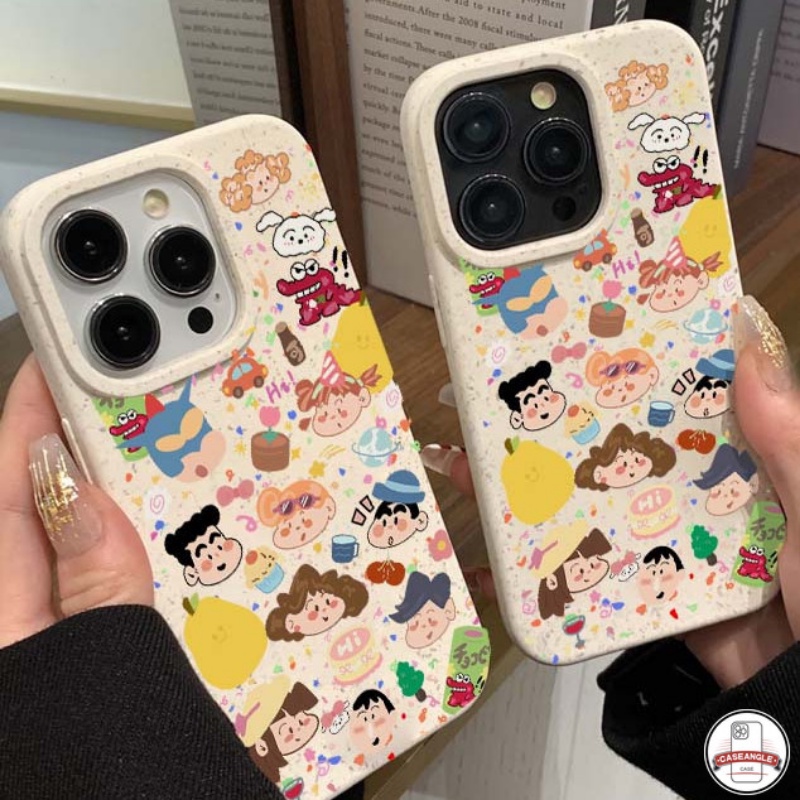 Ốp Điện Thoại Dẻo Họa Tiết Cậu Bé Bút Chì Cho iphone 15 11 14 12 13 pro max 7plus xr 6 6s 7 8 15 plus 8plus x xs max