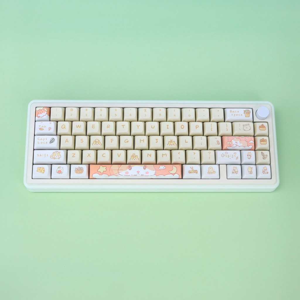Câm miệng lại! Bàn Phím Cơ 131 Phím xda profile pbt Hình Chuột hamster Dễ Thương