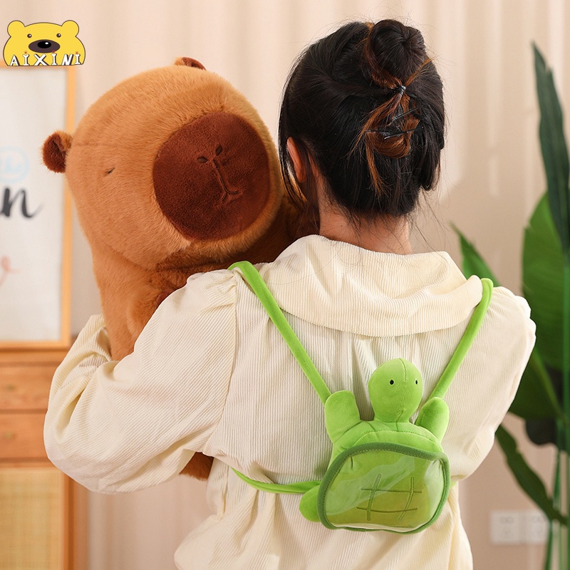 Aio Móc Khóa Hình Thú Nhồi Bông capybara 45cm Dễ Thương Làm Quà Sinh Nhật 2023