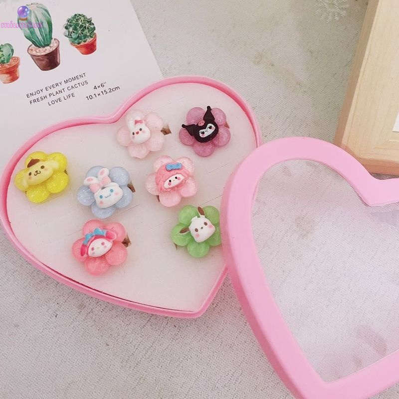 Miumiua🔮 SANRIO Đồ Chơi Nhẫn Thạch Thiết Kế Sáng Tạo Dễ Thương Làm Quà Tặng valentine