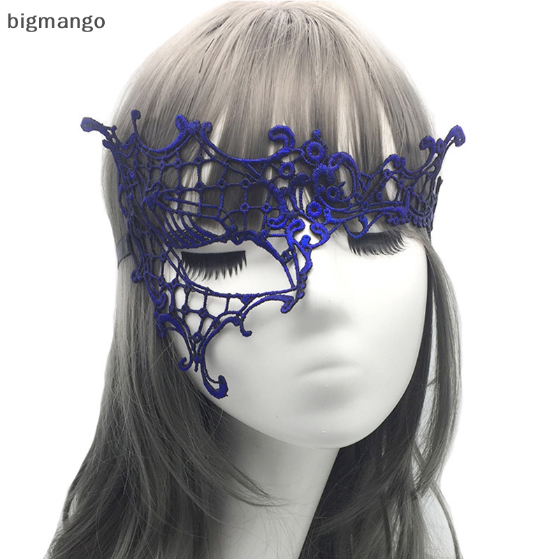 Mặt Nạ Ren bigmango Che Nửa Mặt Hóa Trang Tiệc halloween Cho Nữ