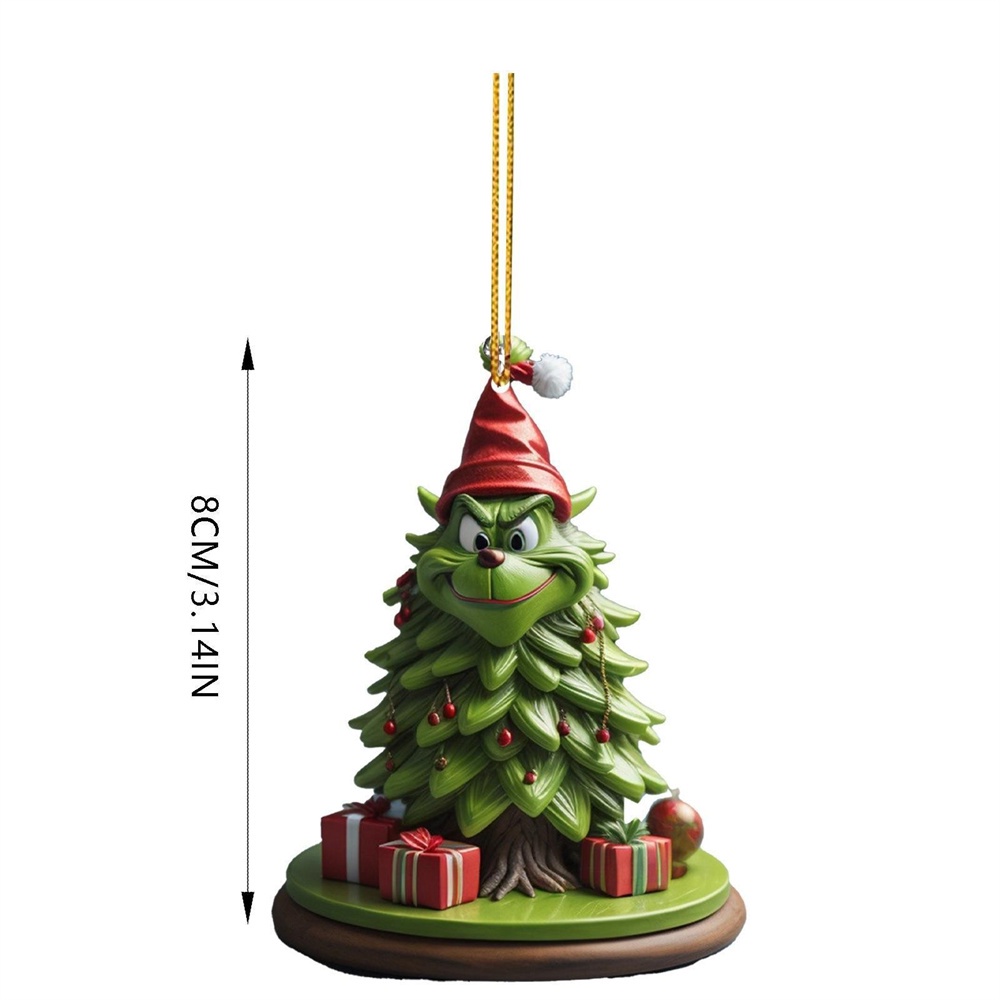 Lông Grinch Cây Giáng Sinh Mặt Dây Chuyền Giáng Sinh Grinch Đồ Trang Trí Quà Giáng Cây Treo Trang Trí Hình Mặt Dây Chuyền