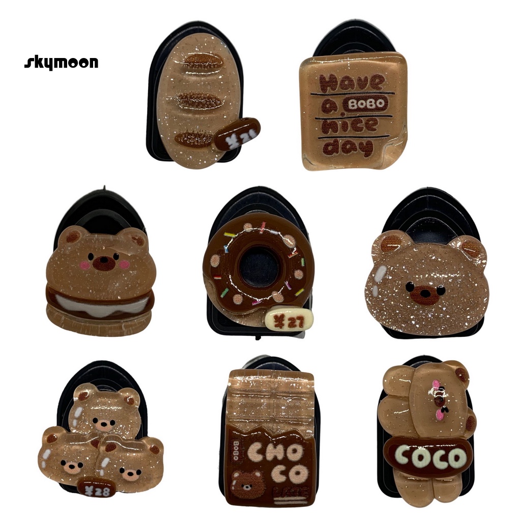 Skym * Móc Treo Đồ Tự Dính Hình Thú Hoạt Hình Chống Trượt Không Để Lại Dấu Vết Trang Trí Nội Thất Xe Hơi