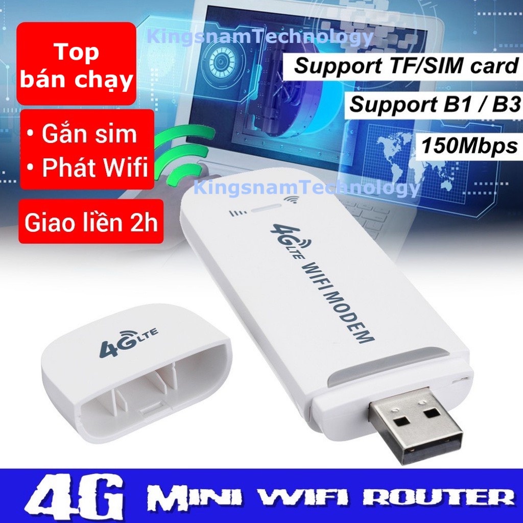 USB phát WiFi 4G DCOM phát WIFI 3G 4G TỐC ĐỘ 150Mbps GIÁ RẺ wintel Usb 4G LTE dongle phát wifi từ Sim