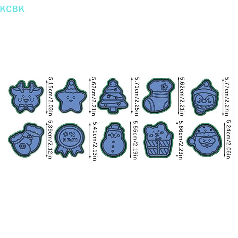 Set 8 / 10 / 11 Khuôn Làm Bánh Quy Chủ Đề Giáng Sinh