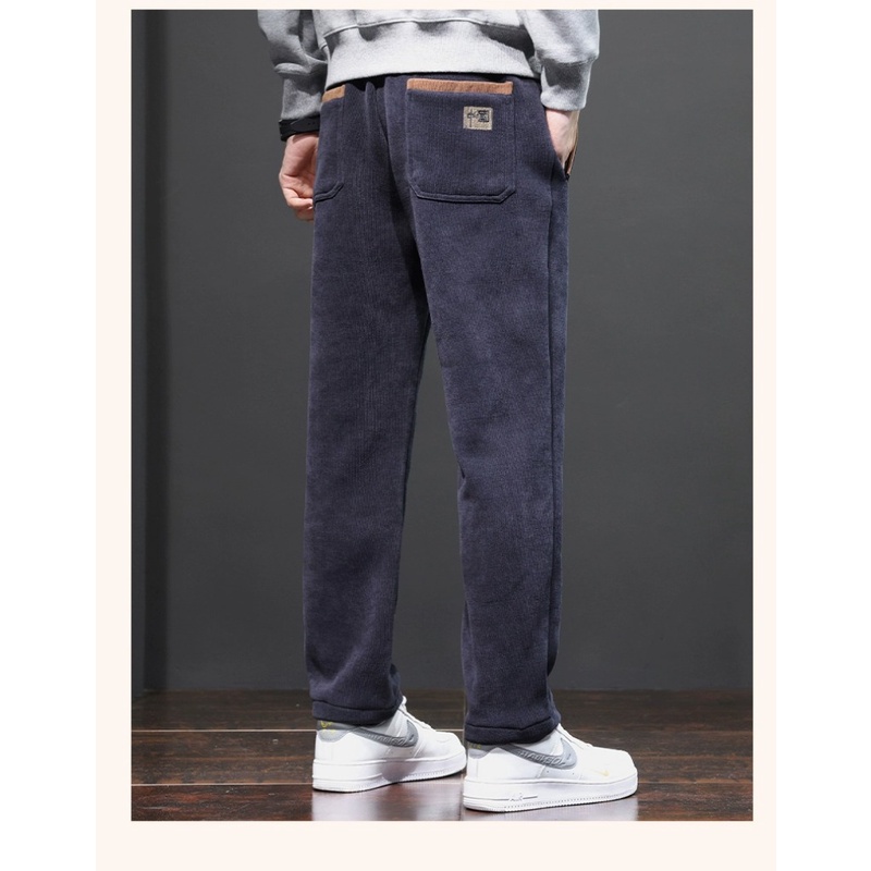 Quần Thể Thao cotton Nhung Dày Dặn Thoáng Khí Phong Cách Châu Âu Mới Cho Nam