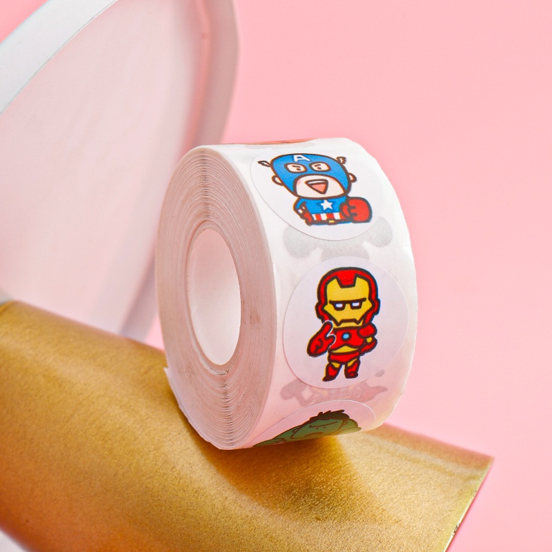 500 Miếng Dán Hình avengers Trang Trí Mũ Bảo Hiểm Xe Đạp