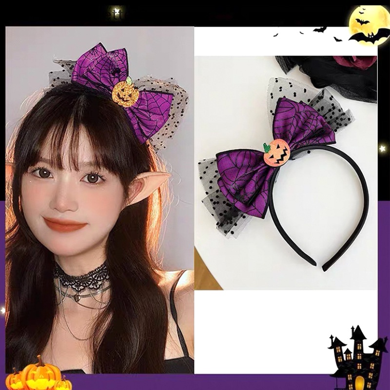 Băng Đô Cài Tóc Hình Nhện / Dơi Hóa Trang halloween