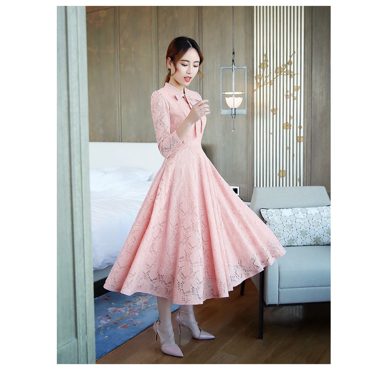 Đầm Lông Cừu Dáng Dài Phong Cách Hàn Quốc Thời Trang Mùa Thu