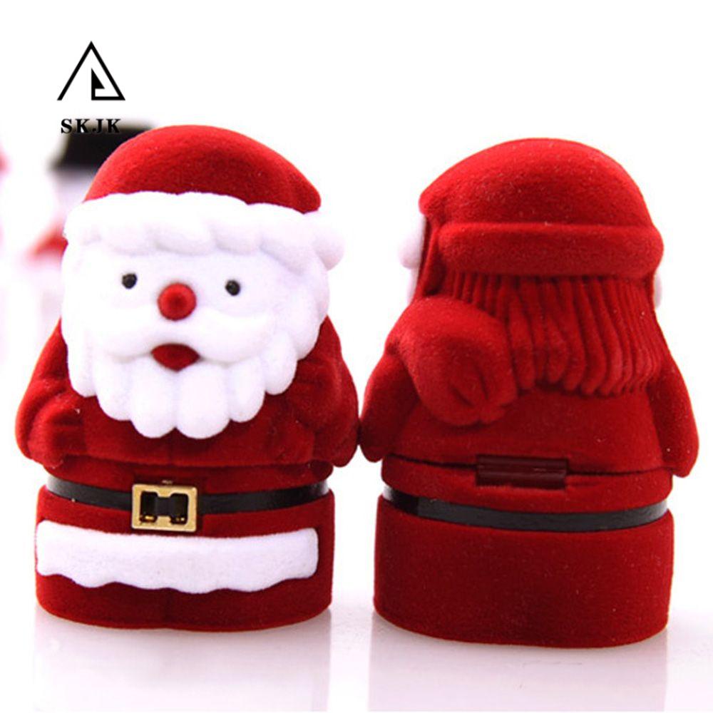 Hộp Đựng Nhẫn Trang Sức Truyền Thống Hình Ông Già Noel