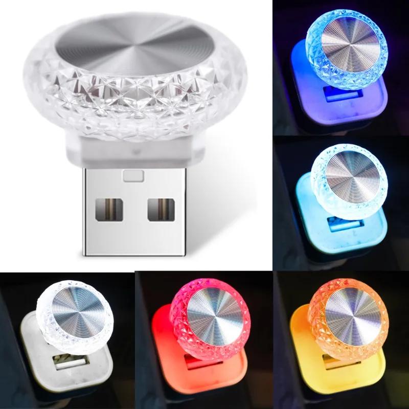Đèn led usb mini Bằng pc Nhiều Màu Trang Trí Nội Thất Xe Hơi