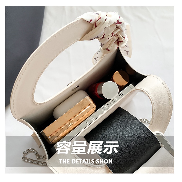 Jasmin noir Túi Xách Da pu Đeo Chéo Dây Xích Thời Trang Cho Nữ