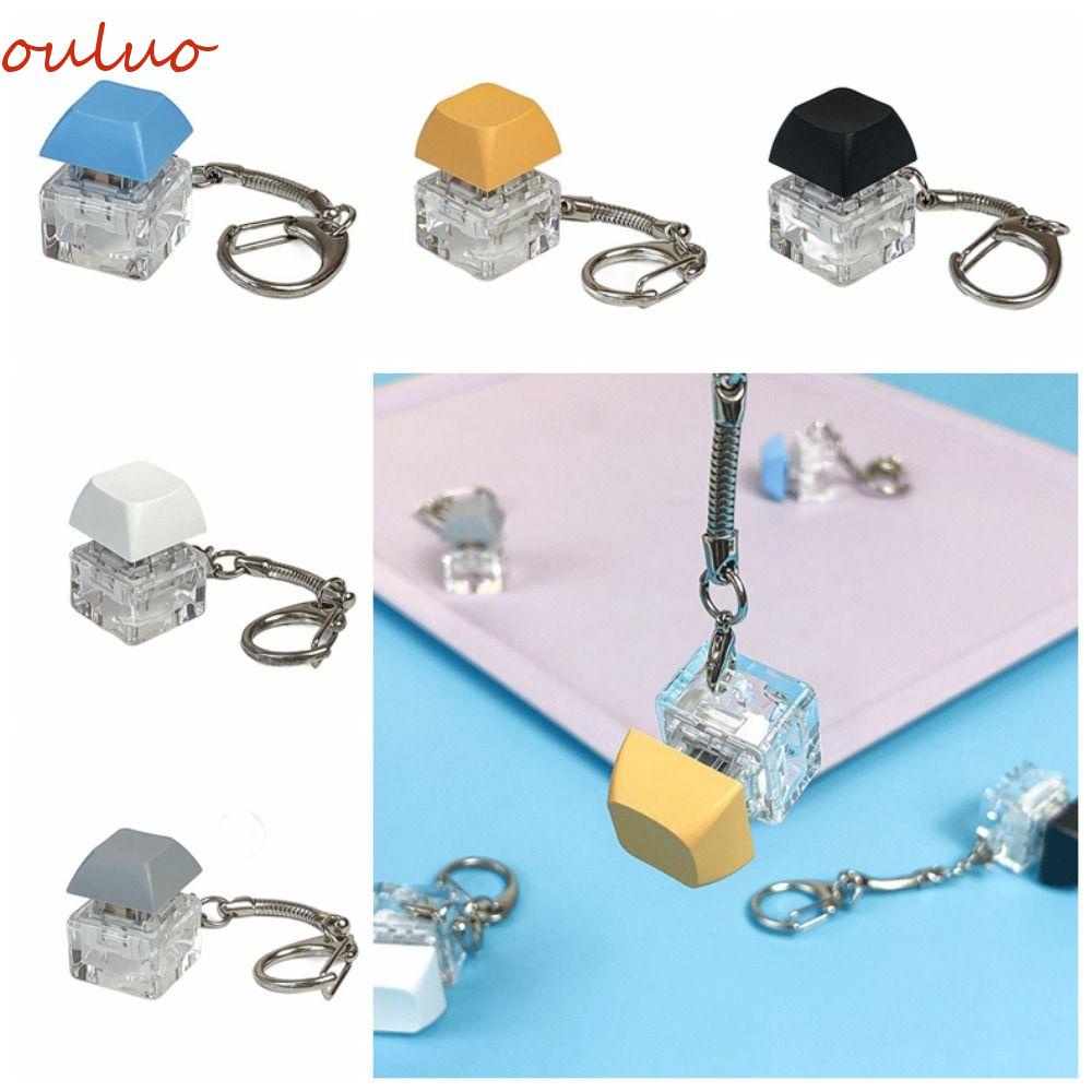 Ouluo Móc Khóa Nút Bấm Công Tắc Bàn Phím Cơ Không Có Đèn led Bằng abs