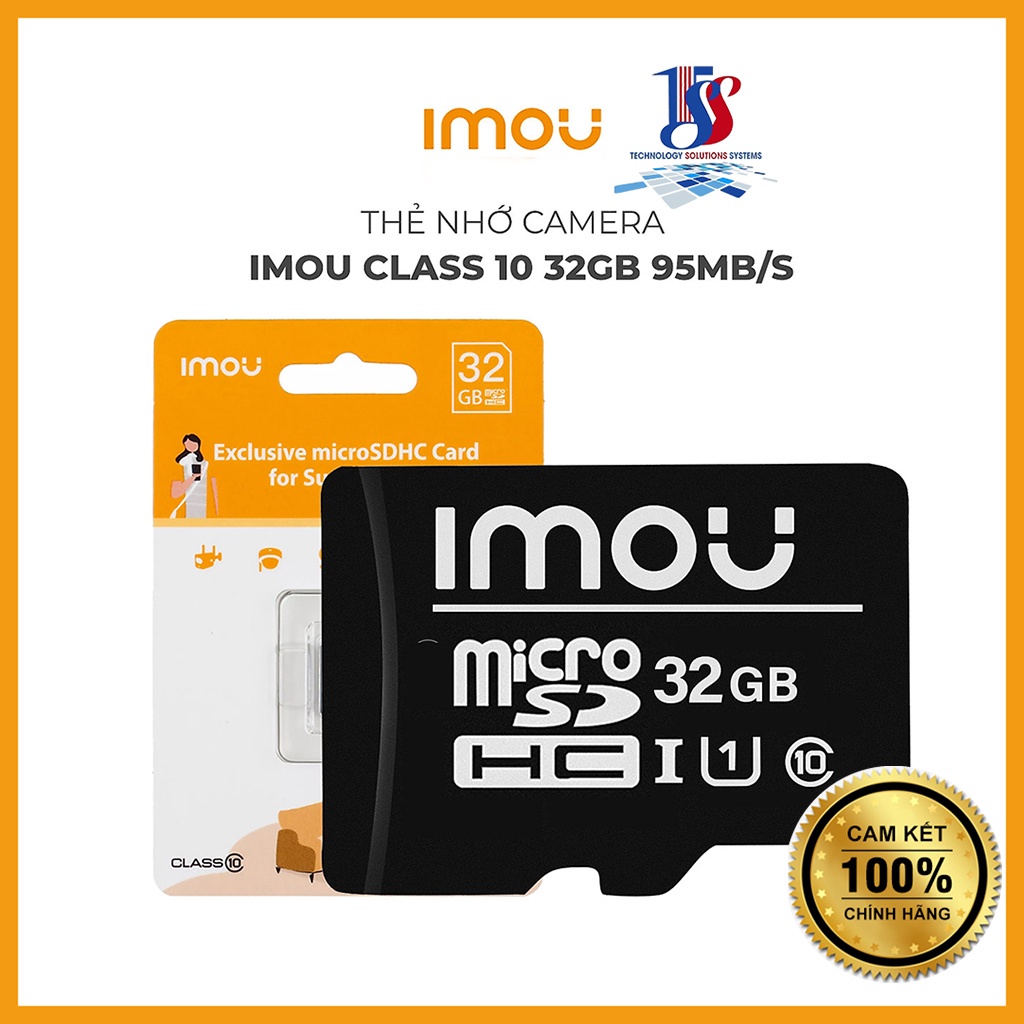 Thẻ nhớ 32GB 64GB 128GB MicroSD,Thẻ nhớ IMOU 32GB ST2-32-S1 đọc 95Mb/s,Thẻ nhớ DSS 32Gb P500-32 – Hàng chính hãng BH 24T