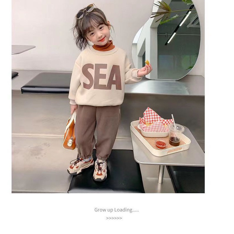 Áo Sweater Thể Thao Thời Trang Năng Động Cho Bé Gái